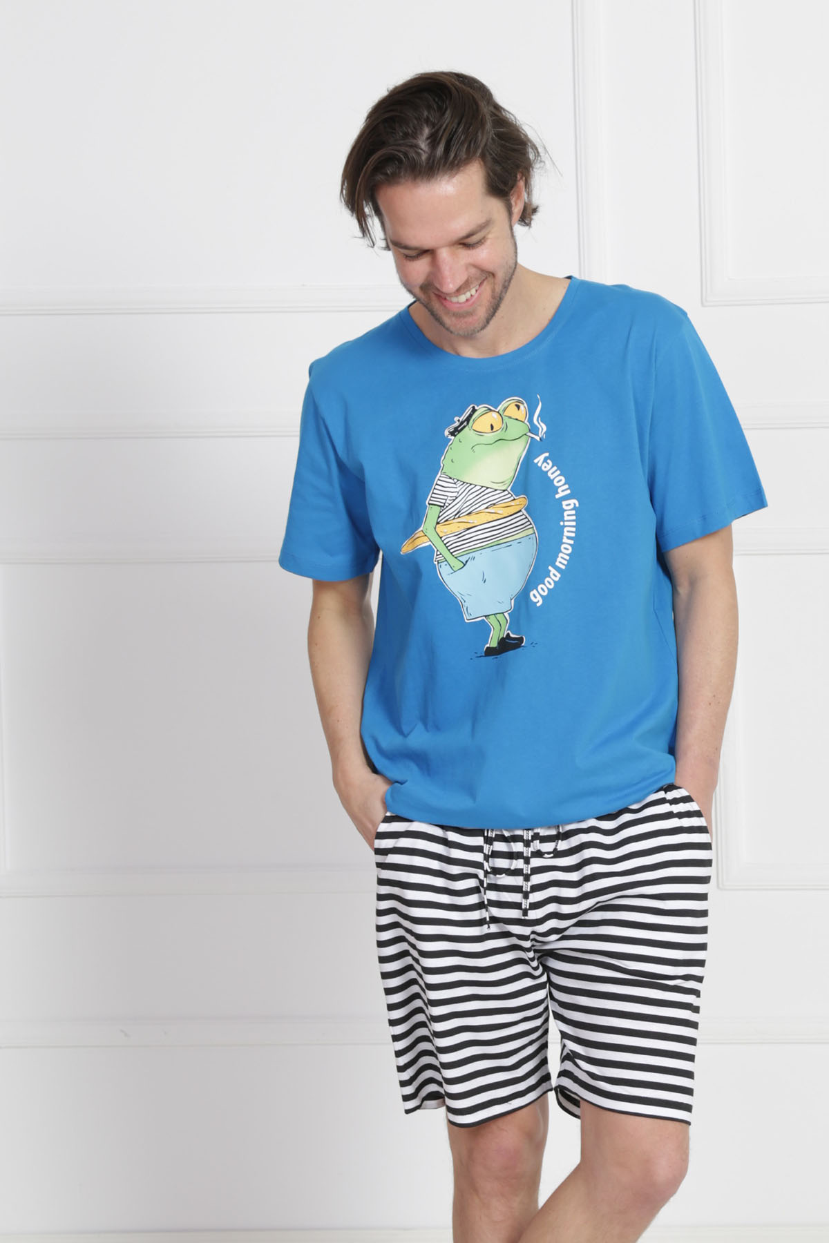 Gazzaz Pamuk Şortlu Pijama Takım