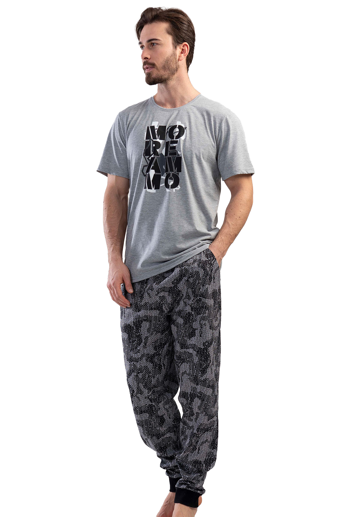 Erkek Kısa Kol Pijama Takım

