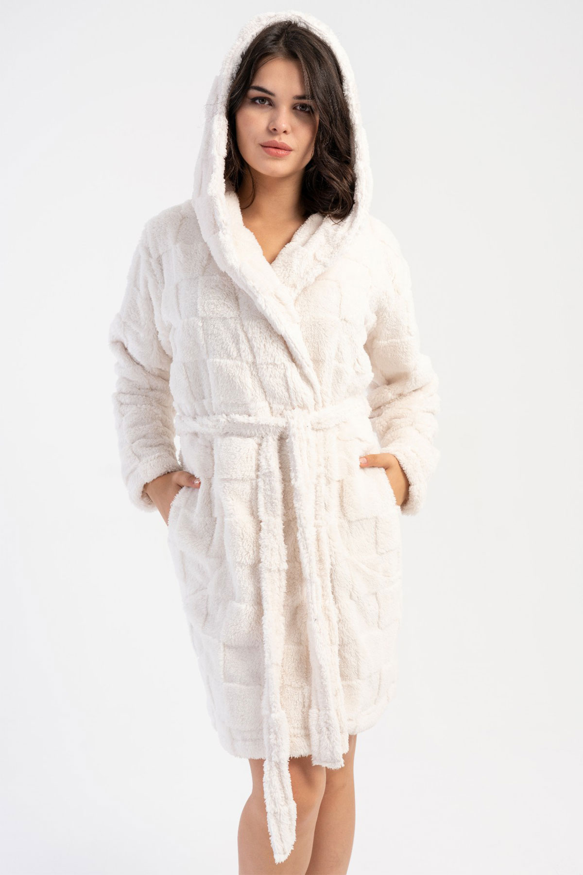 Kadın Welsoft Kapsonlu Sabahlık
