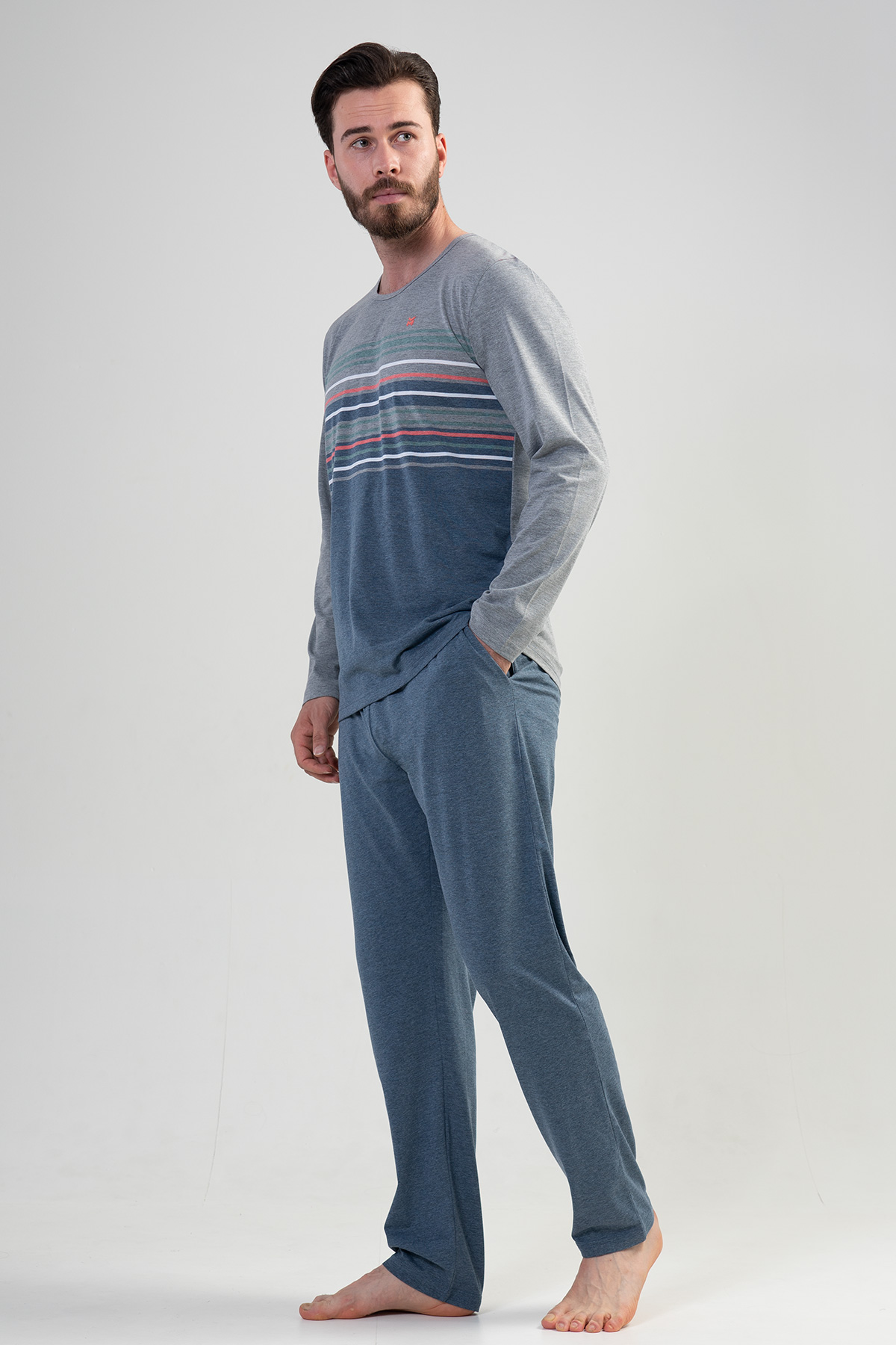 Erkek Uzun Kol Pijama Takım
