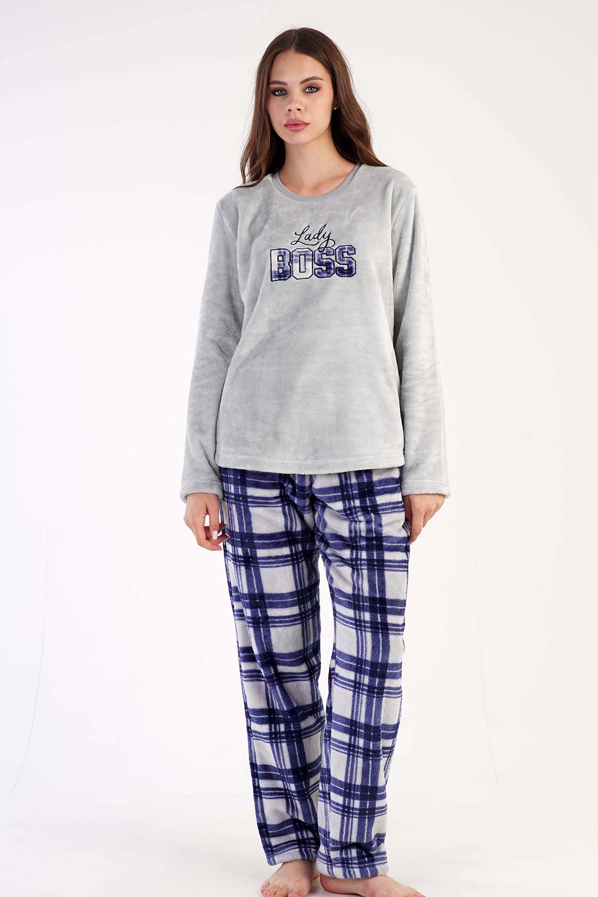 Kadın Welsoft Uzun Kol Pijama Takım
