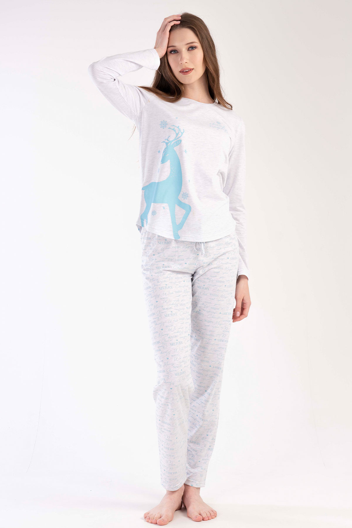 Kadın Uzun Kol Pijama Takım
