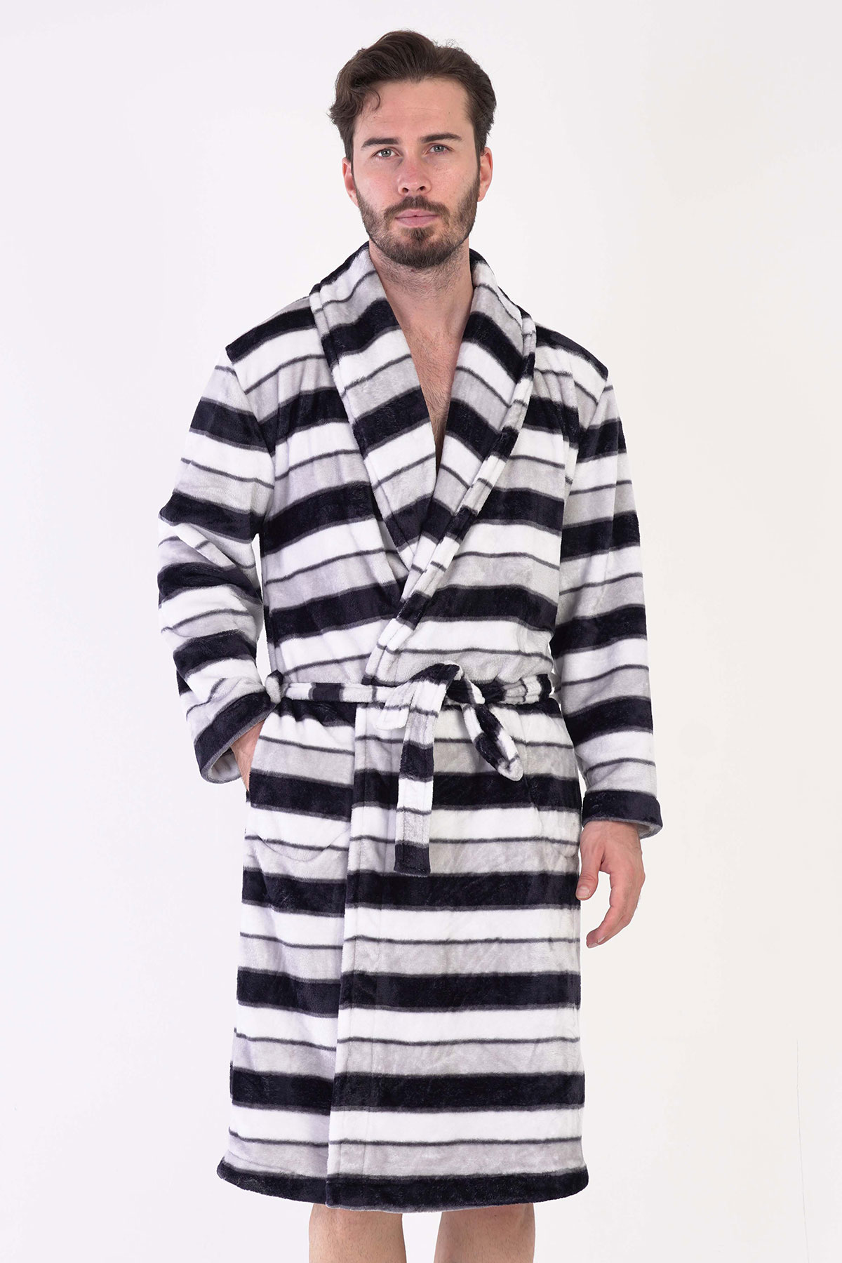 Erkek Welsoft Sal Yaka Uzun Kol Sabahlık
