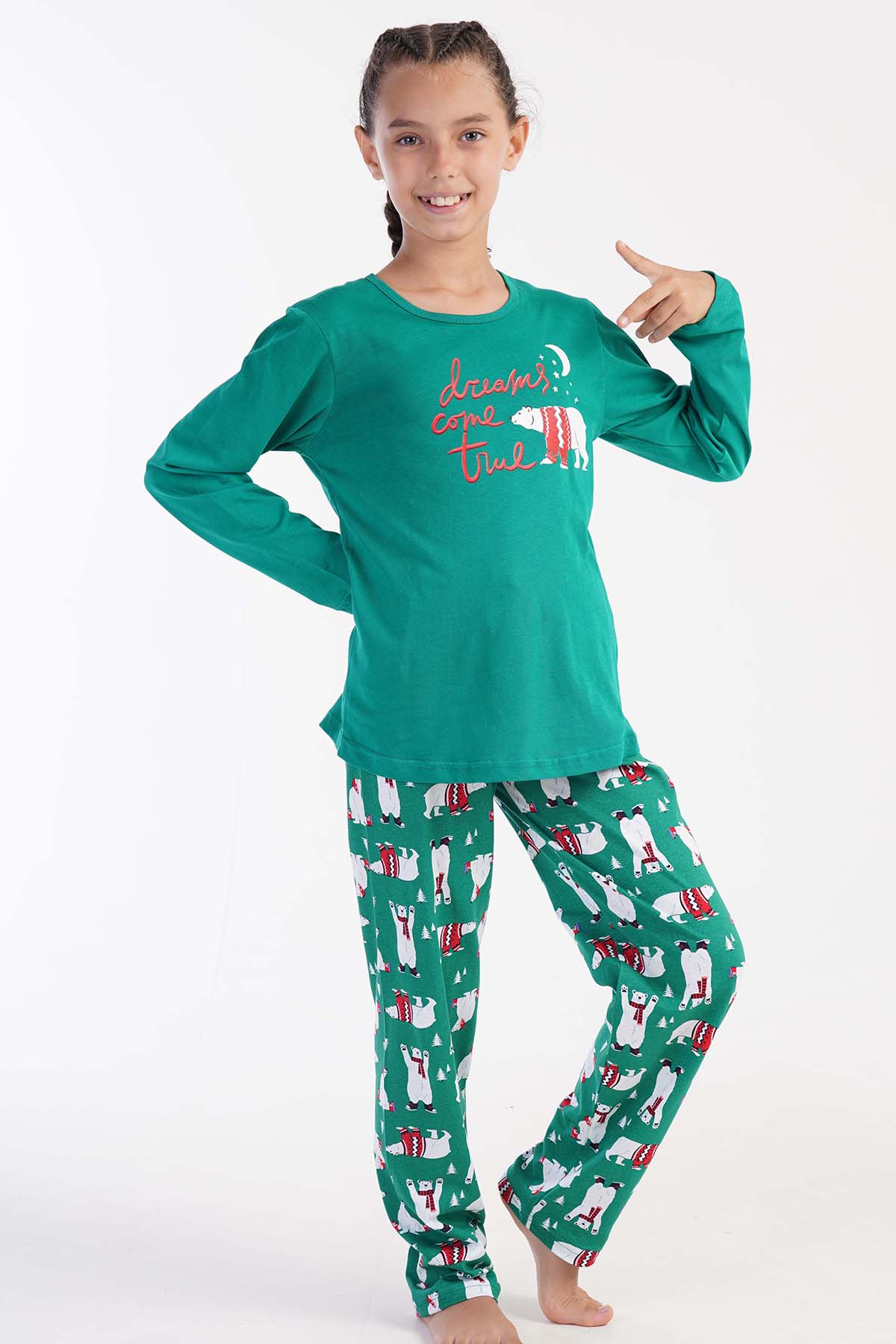 Pamuklu Kız Çocuk Pijama Takım
