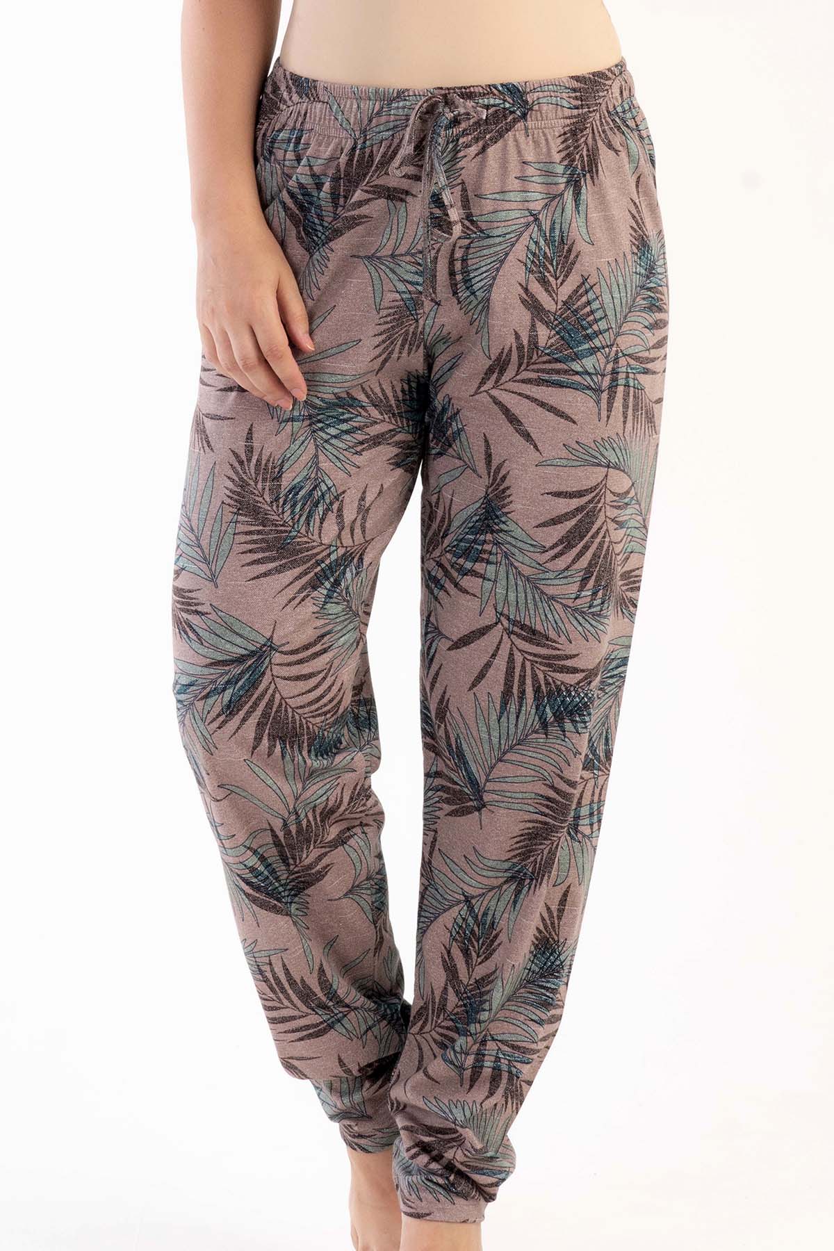 Pamuklu Kadın Büyük Beden Tek Alt Pijama
