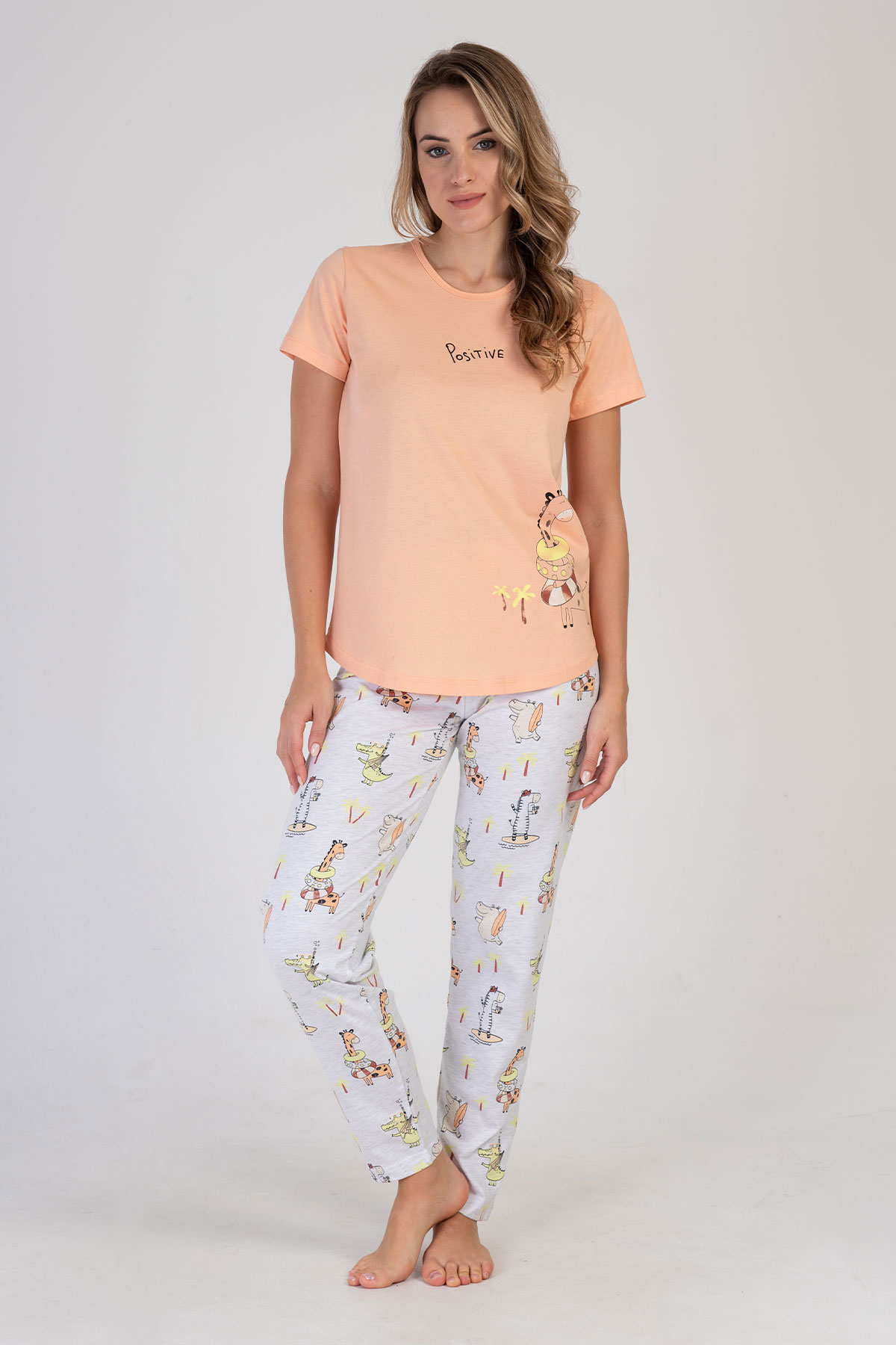 Kadın Kısa Kol Pijama Takım
