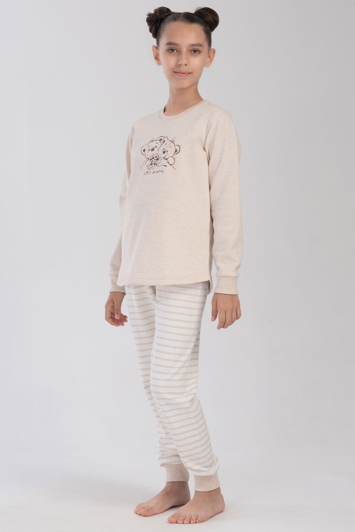 Kız Çocuk Uzun Kol Pijama Takım(7-8/13-14)
