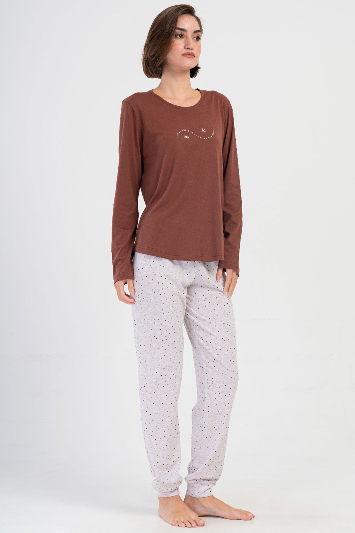 Kadın Uzun Kol Pijama Takım
