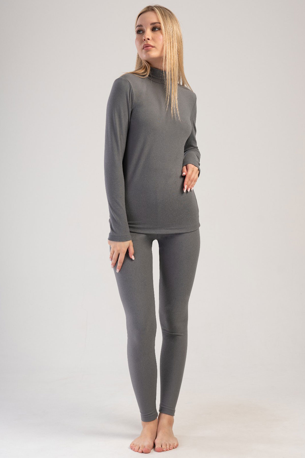 Kadın Comfort Yakalı Uzun Kol Iclık Takım
