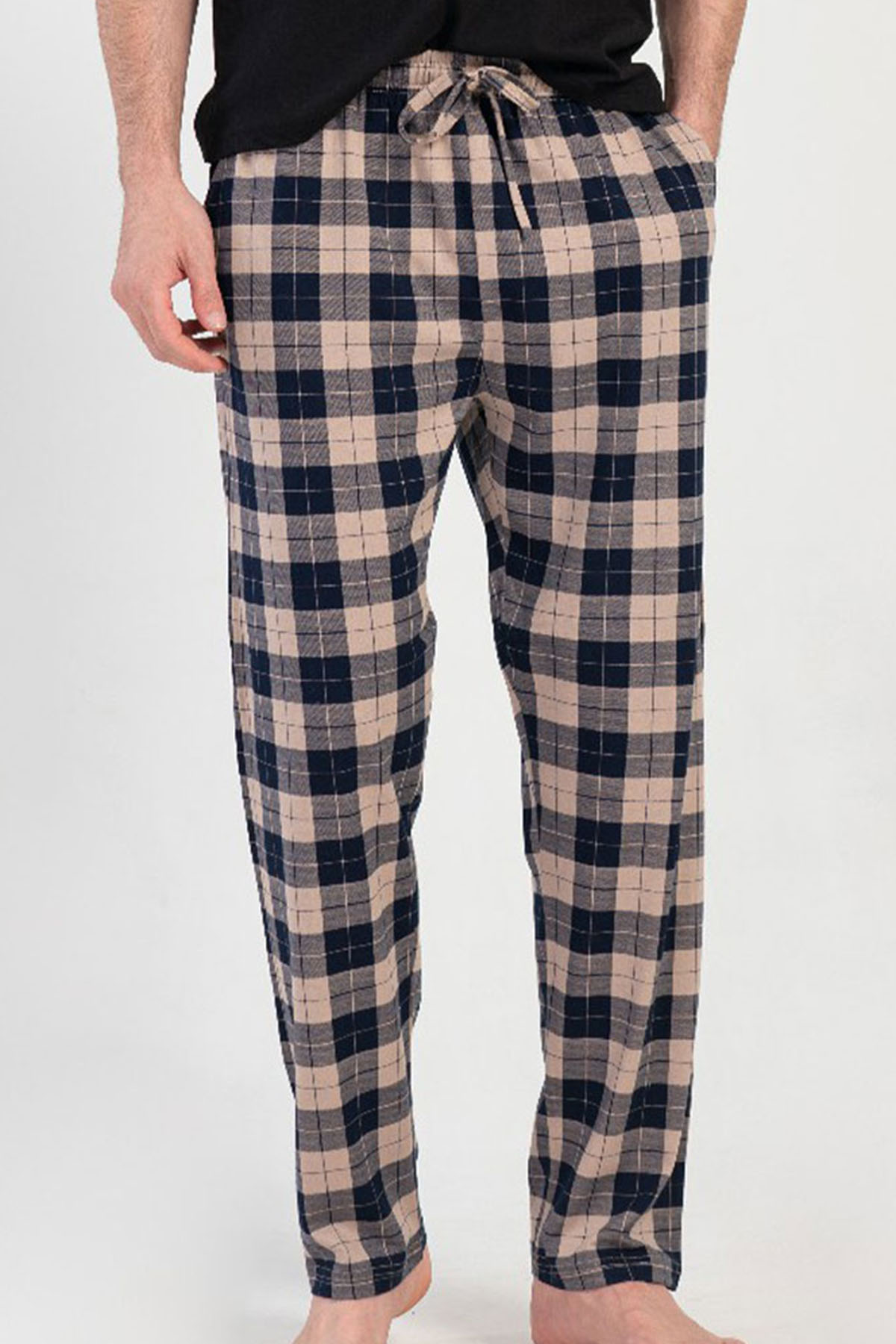 Pamuklu Erkek Büyük Beden Tek Alt Pijama
