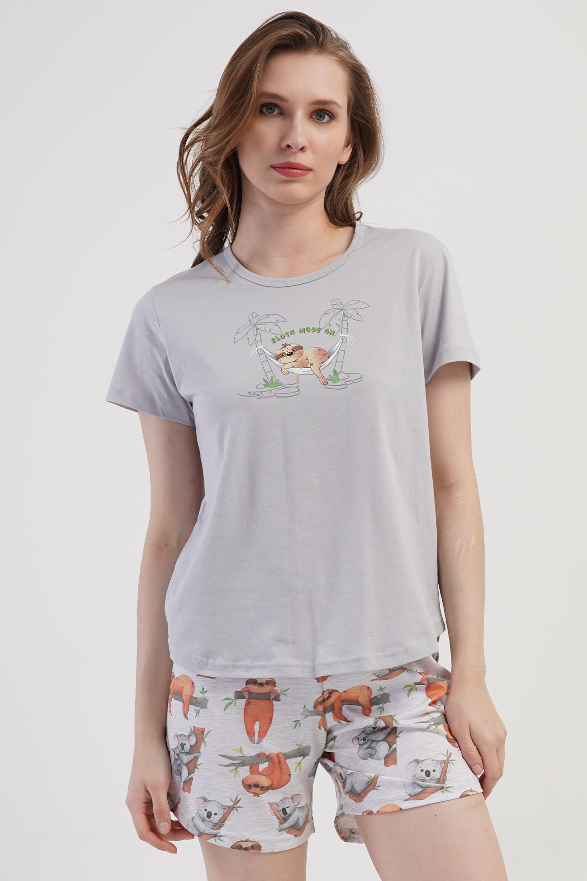 Kadın Kısa Kol Şortlu Pijama Takım
