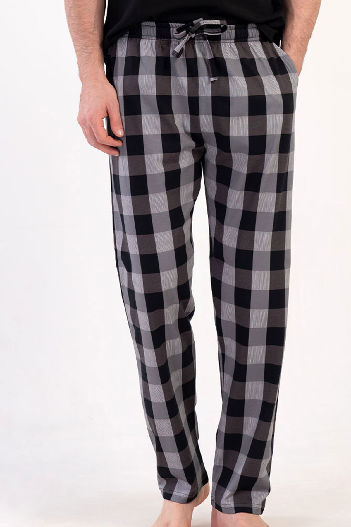 Pamuklu Erkek Büyük Beden Tek Alt Pijama
