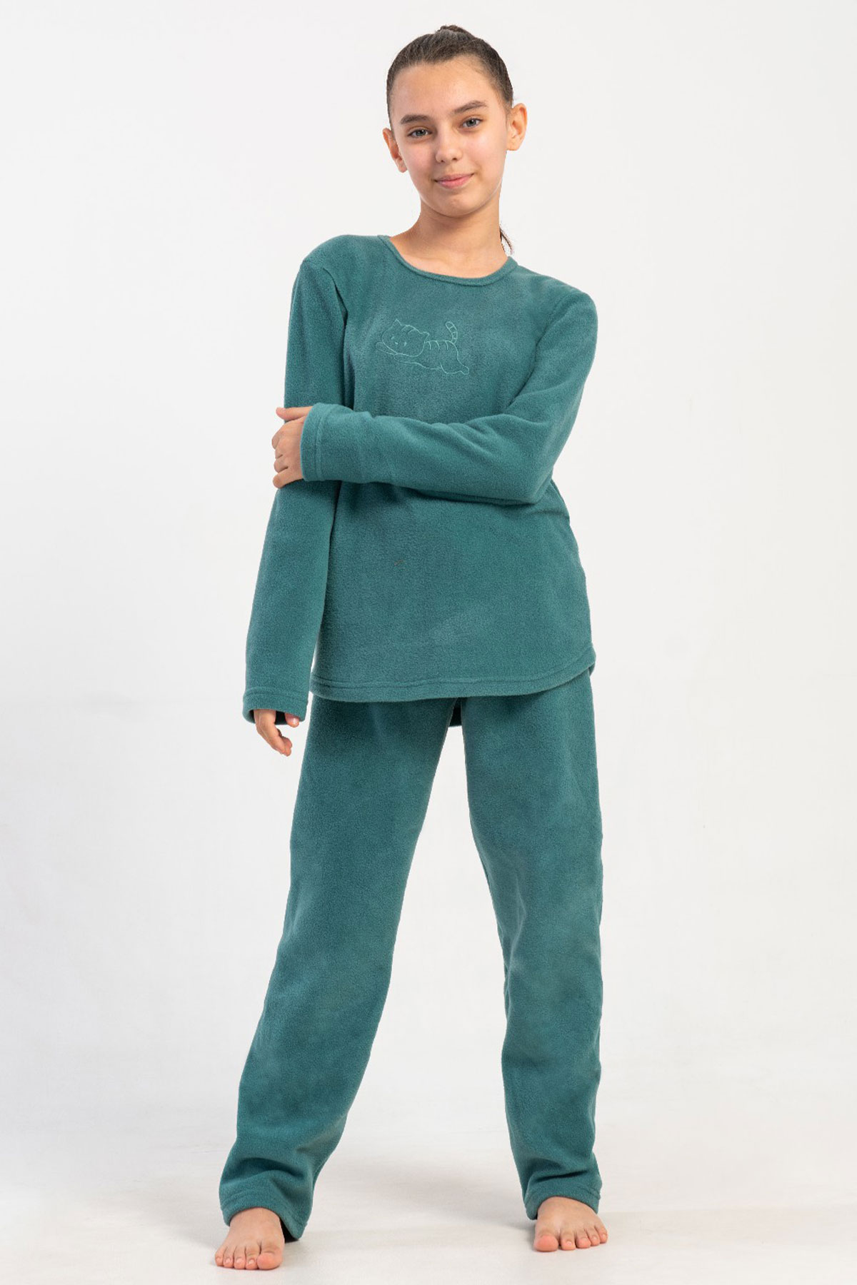 Kız Çocukpolar Uzun Kol Pijama Takım(7-8/13-14)

