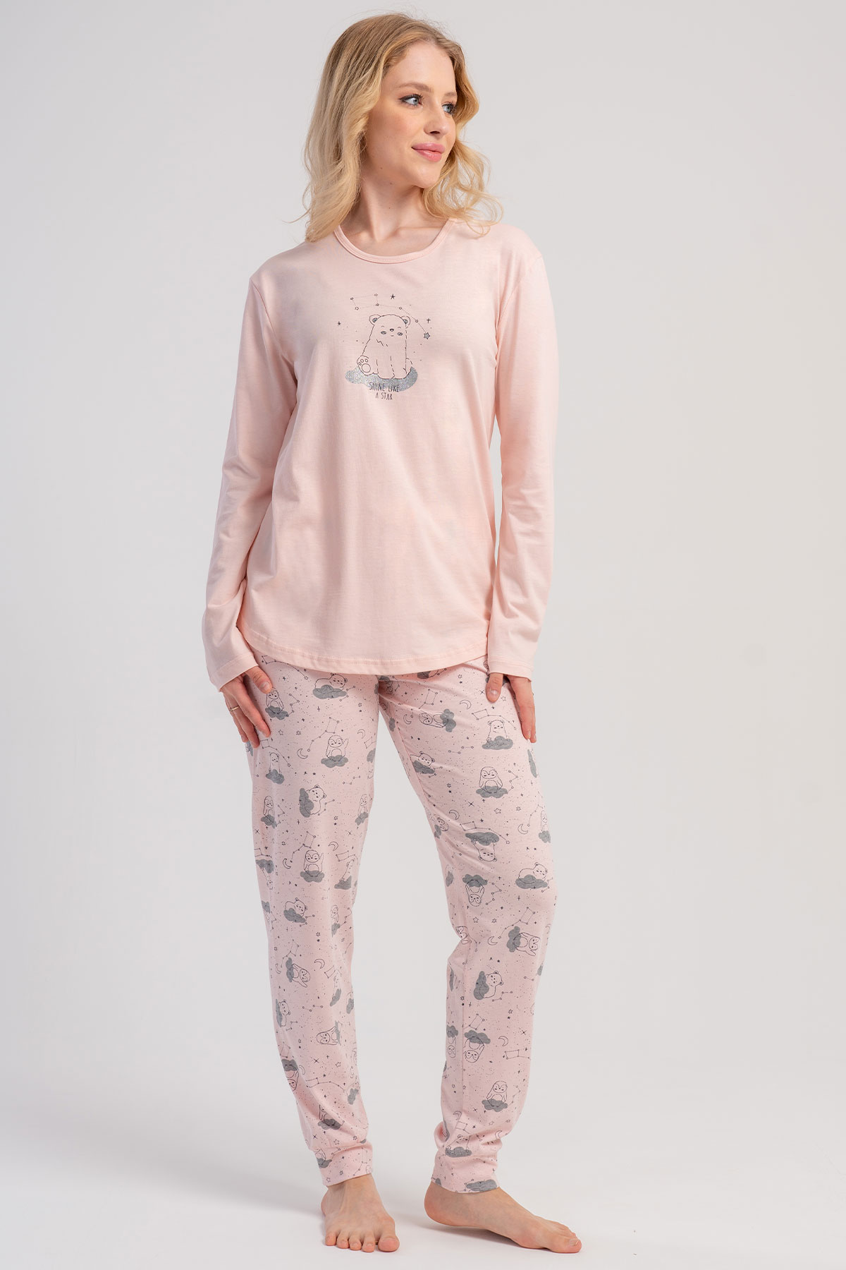 Kadın Uzun Kol Pijama Takım
