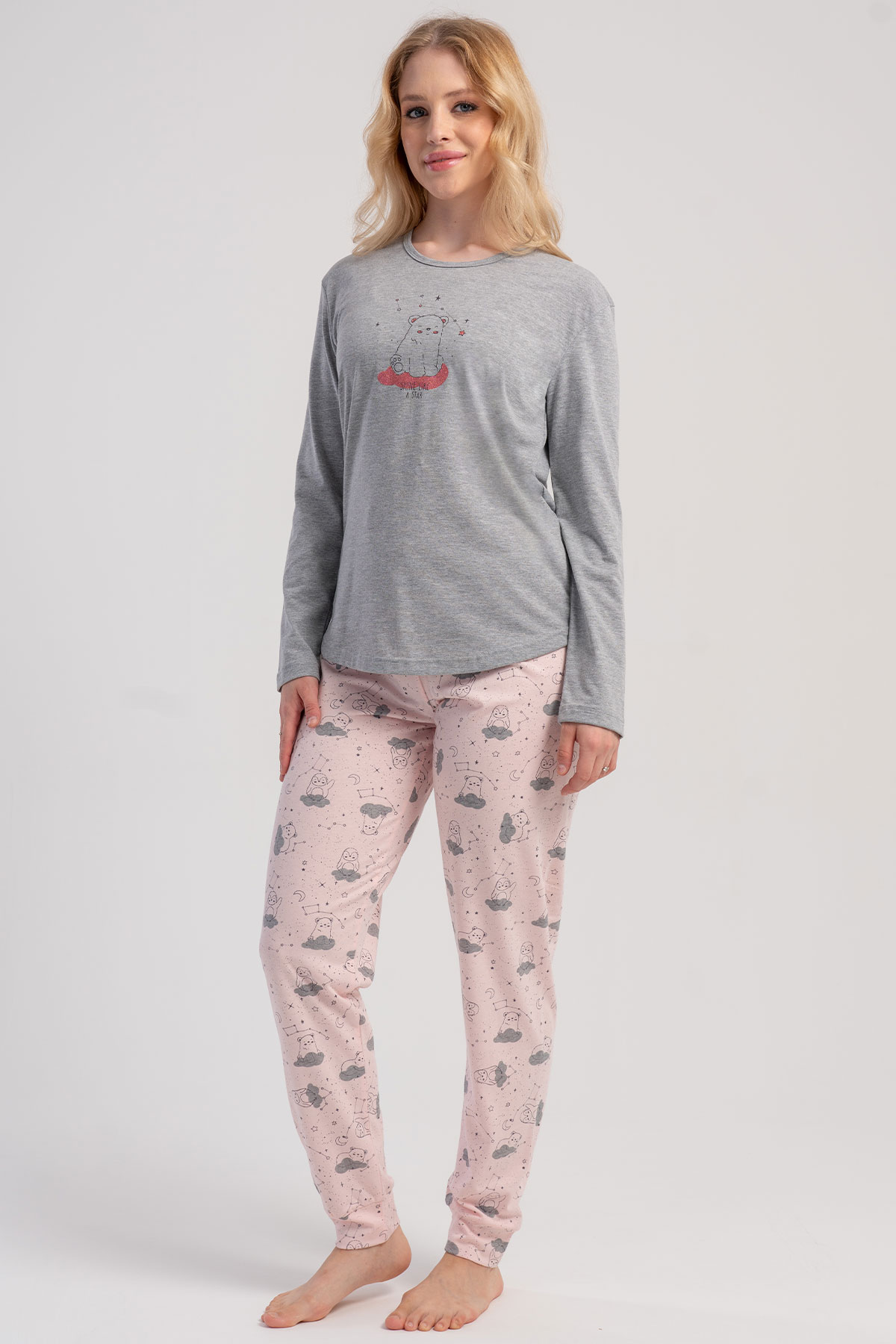 Kadın Uzun Kol Pijama Takım
