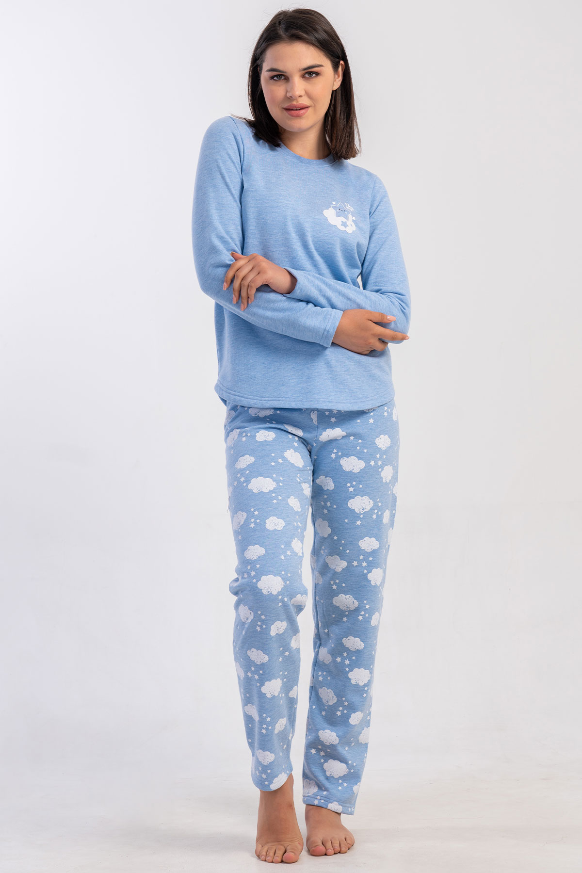 Kadın Uzun Kol Pijama Takım
