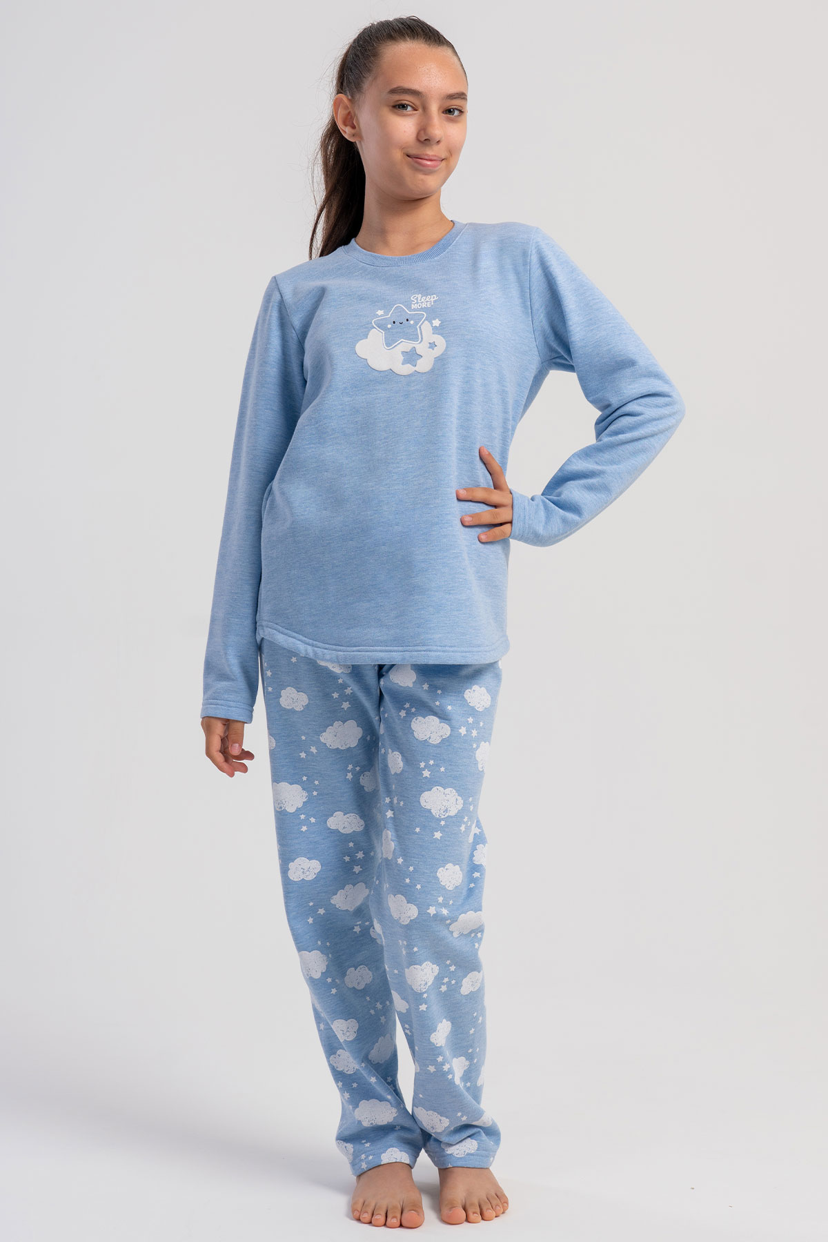 Kız Çocuk Uzun Kol Pijama Takım(7-8/13-14)
