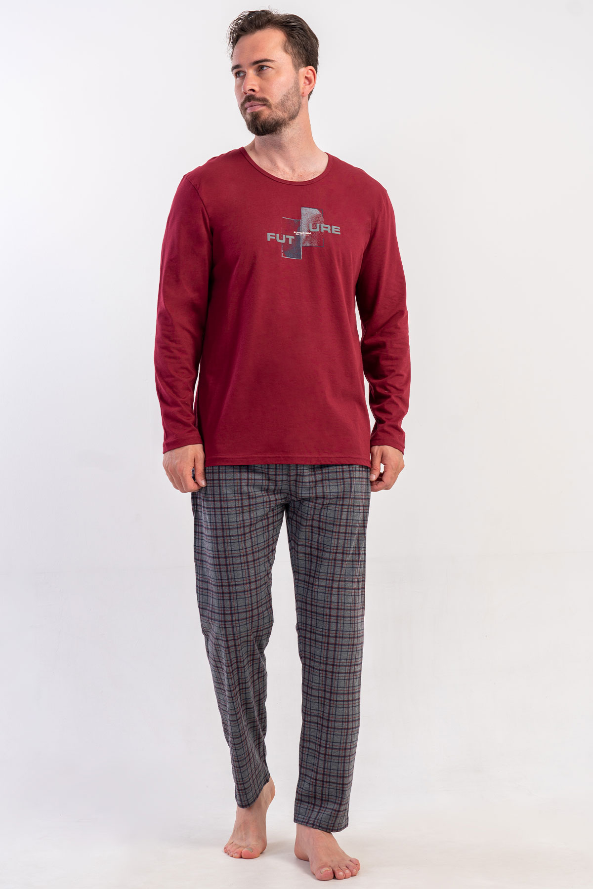 Erkek Uzun Kol Pijama Takım
