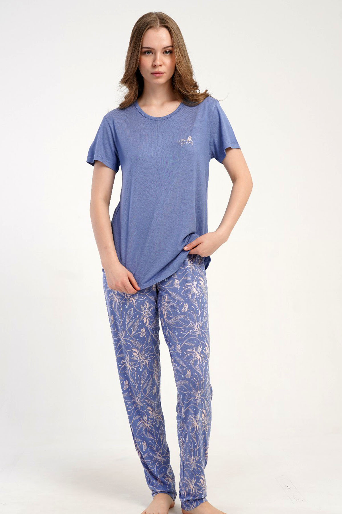 Kadın P.Vıscon Kısa Kol Pijama Takım
