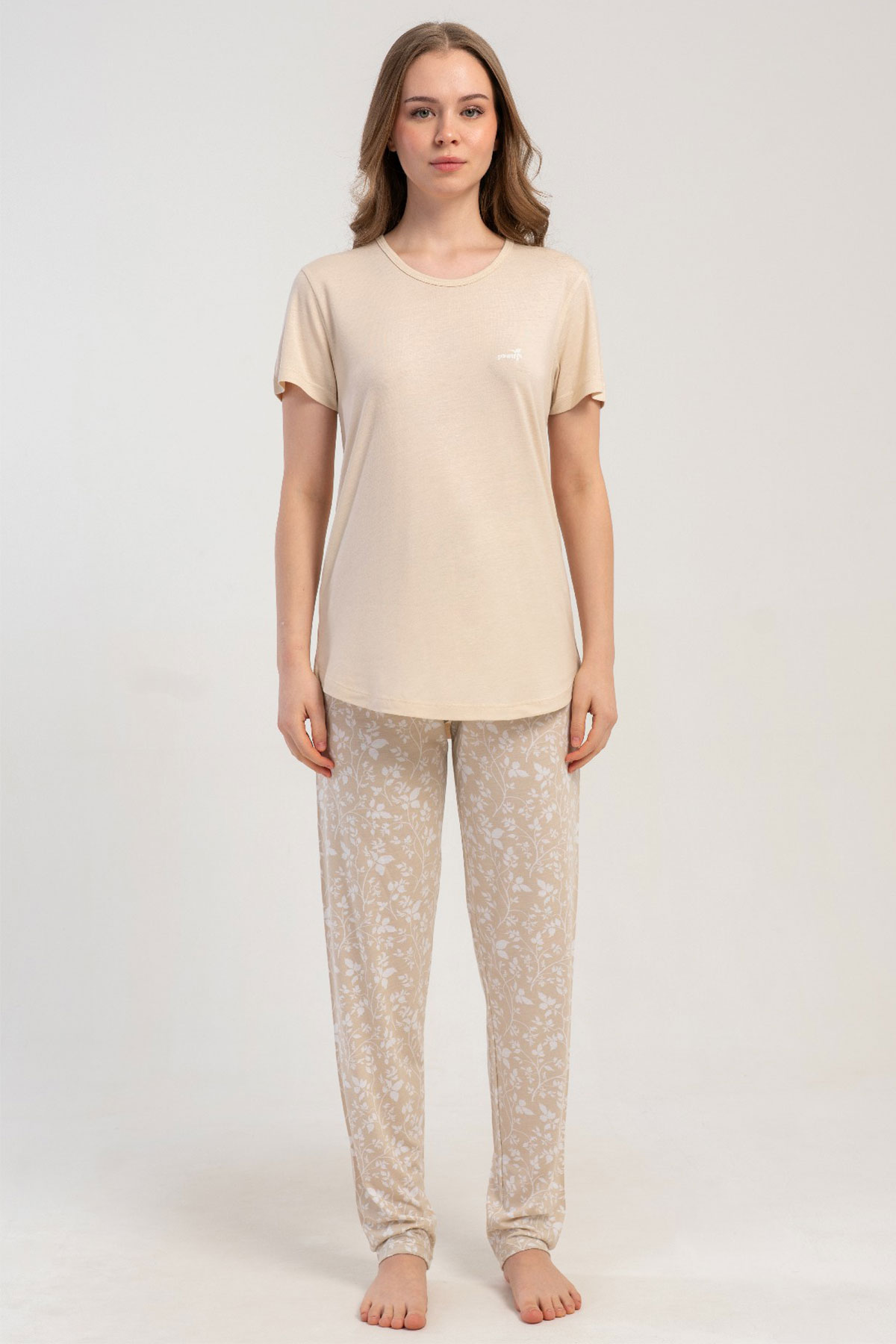 Kadın P.Vıscon Kısa Kol Pijama Takım
