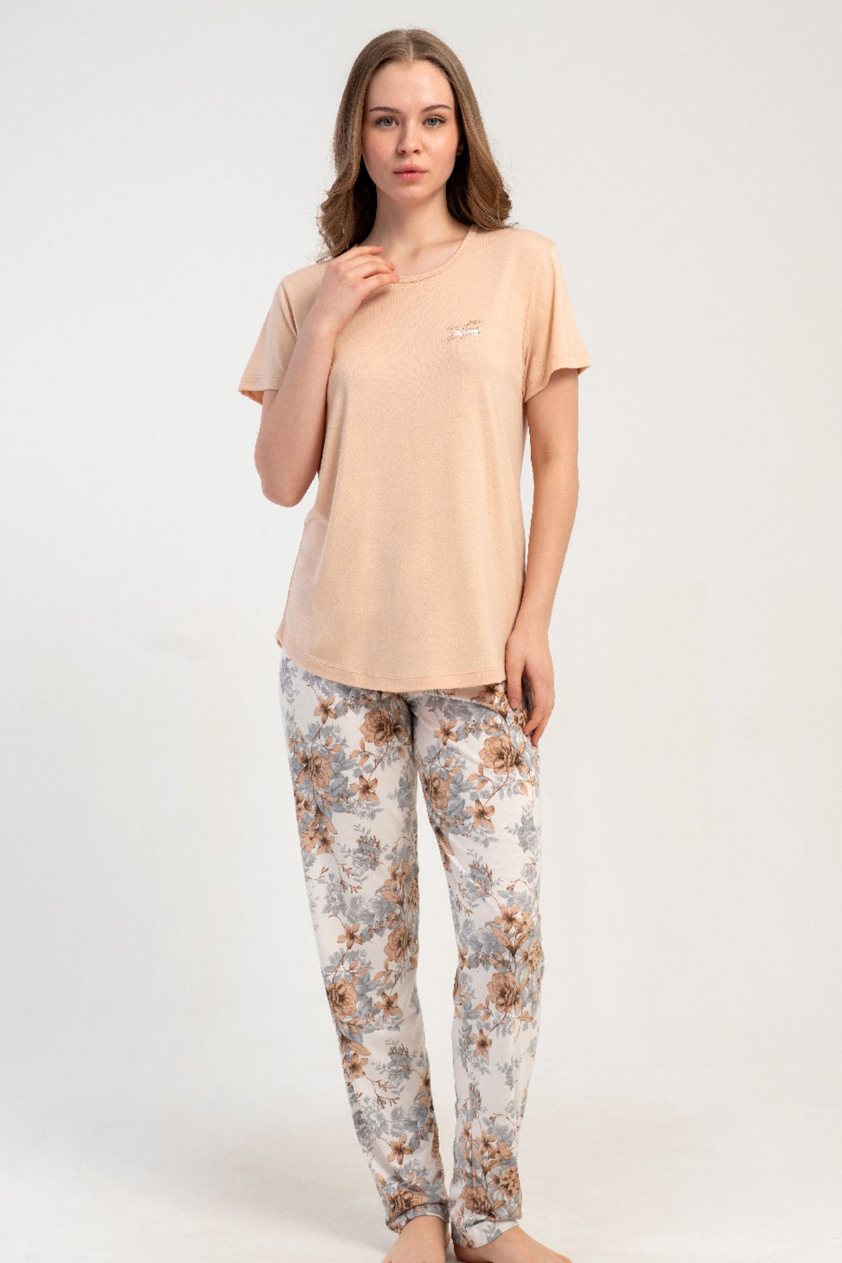 Kadın P.Vıscon Kısa Kol Pijama Takım
