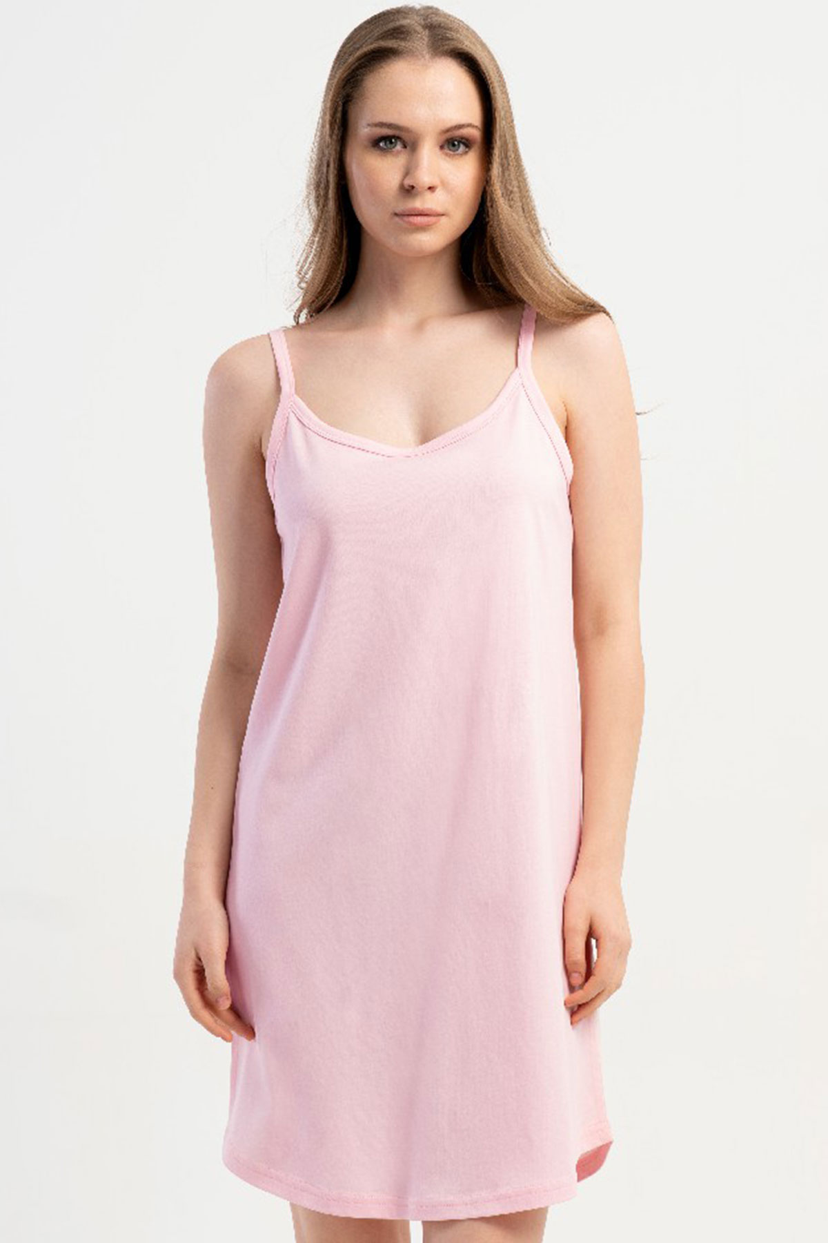 Pamuklu Kadın Ip Askılı Gecelik
