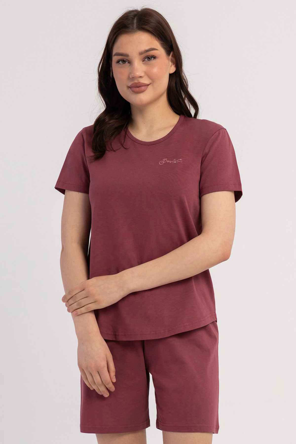Pamuklu Kadın Kısa Kol Şortlu Pijama Takım
